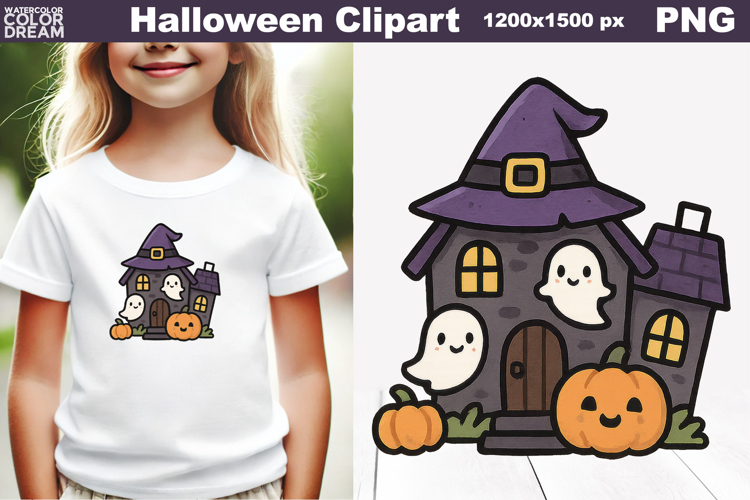 Haunted House PNG | Cute Halloween Sublimation