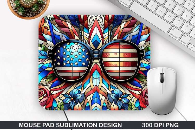 Mouse Pad Sublimation, 4th Of July Mouse Pad PNG Design