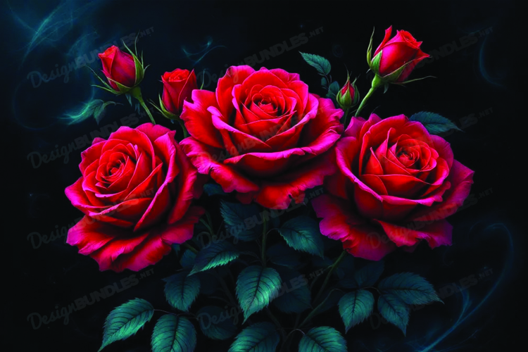 Red Roses Clipart Image 2