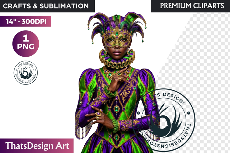 Mardi Gras Carnival Masquerade Clipart PNG scrapbooking