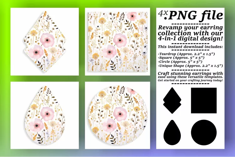 Eclectic Boho Vibes: Sublimation Floral Patterns