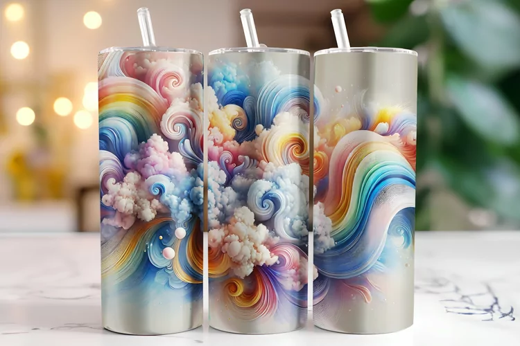 Clouds Tumbler Wrap | Sublimation | Tumblers