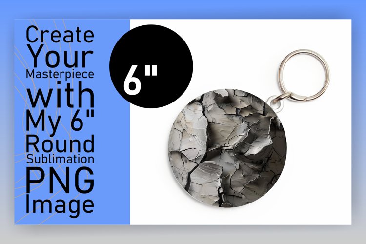 Earthly Delight: Agate Patterned Keychain example image 1