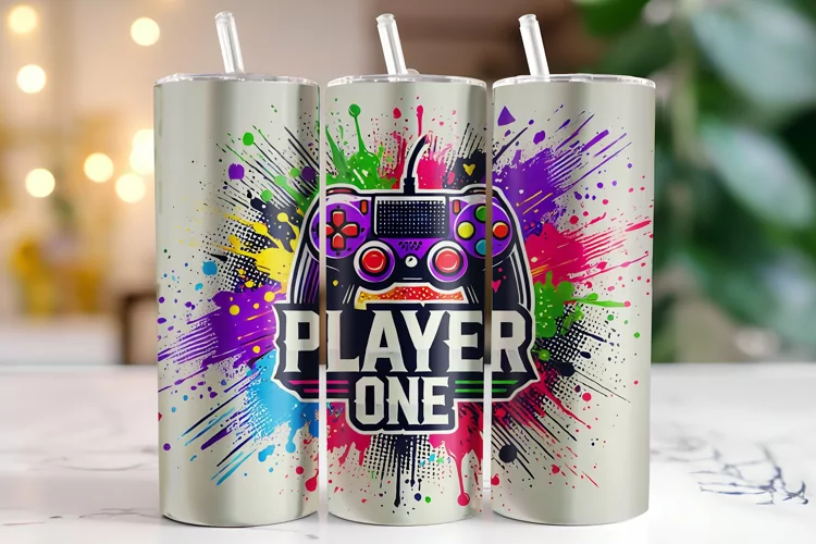 Player one Tumbler Wrap | Sublimation | Tumblers