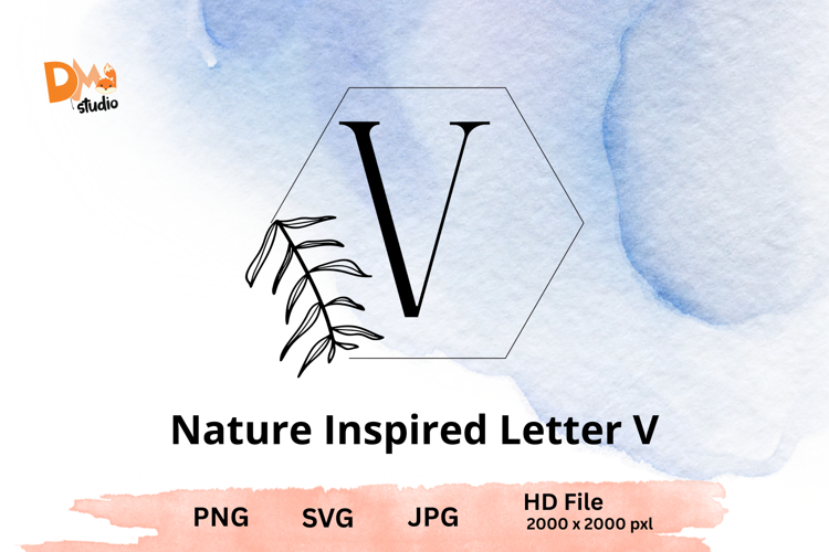 Nature Inspired Letter - Monogram Botanical Alphabet