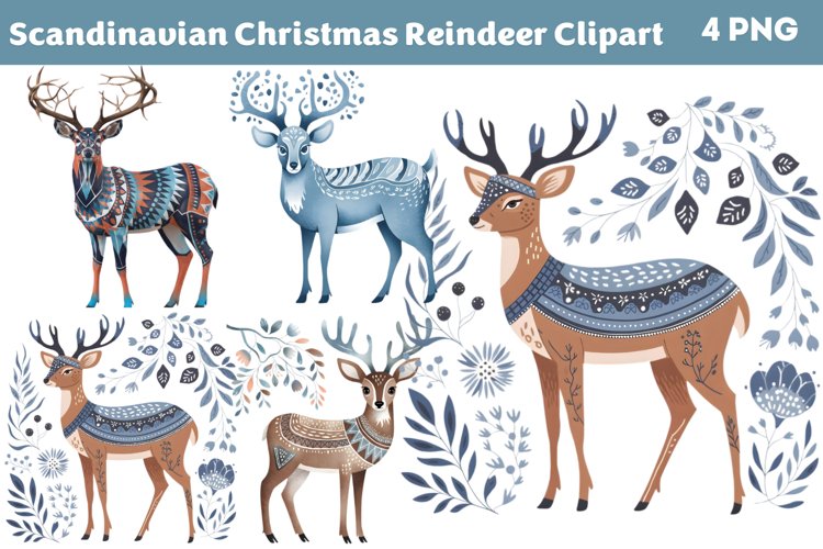 Reindeer Clipart Image 9