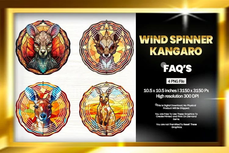 Kangaro Wind Spinner Sublimation - 04 Variation
