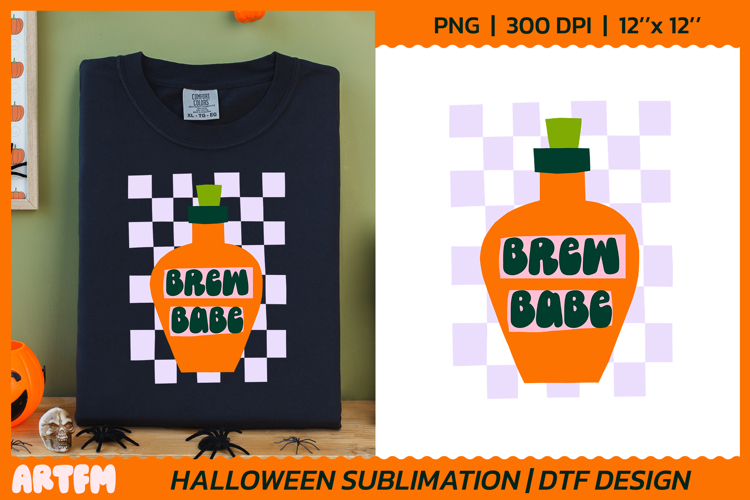 Brew Babe Sublimation| Halloween Magic Potion DTF Print