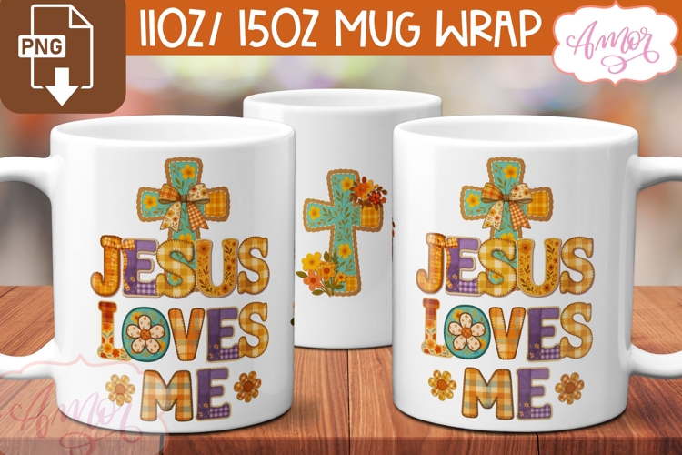 Christian mug wrap PNG for sublimation, Christian cross mug