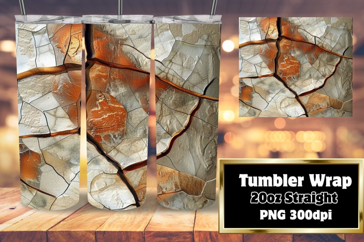 Radiant Stone Pattern Tumbler Series example image 1