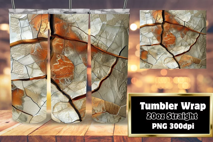 Radiant Stone Pattern Tumbler Series