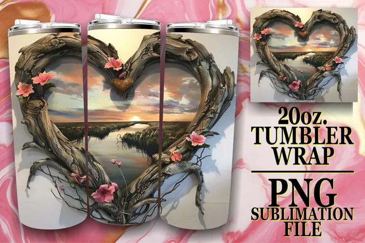 Heartwood Horizon Tumbler Wrap Sublimation - 20oz