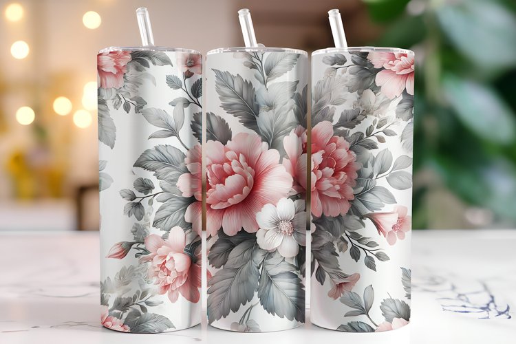 Flowers Tumbler Wrap | Sublimation | Tumblers