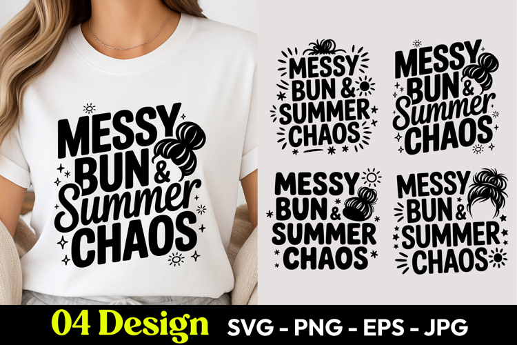 Messy Bun PNG