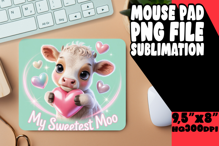 Enchanted Desk Mat Ideas for Kids, Cute Cow