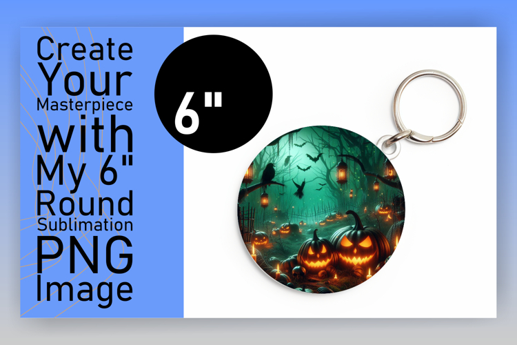 Elegant Car Coaster Round PNG Design , Horror Halloween example image 1