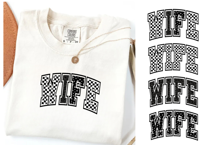 4 Wife Png | Leopard Print | Checkered | Star Print example image 1