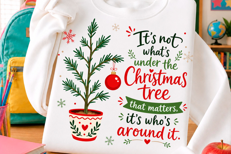 Christmas Tree Quote Holiday T Shirt Design