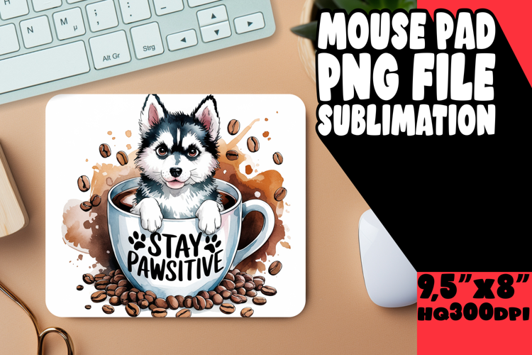 Enchanted mouse MAT Magical Design, Coffee Dog