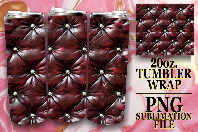 Quilted Pattern Texture Tumbler Sublimation