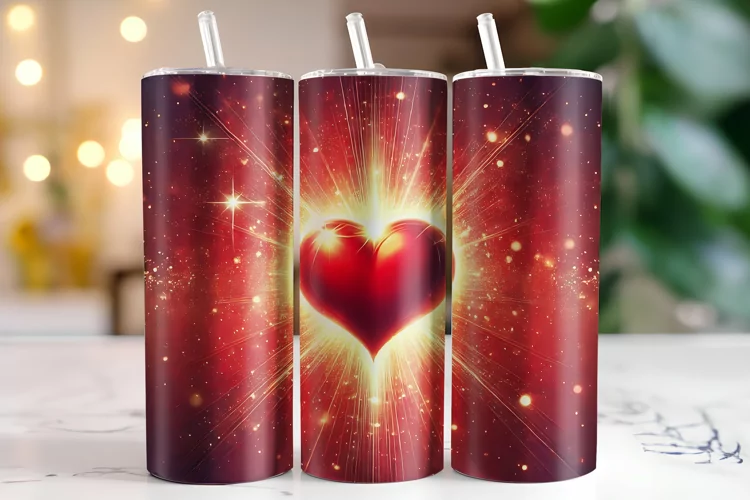 Hearts Tumbler Wrap | Sublimation | Tumblers