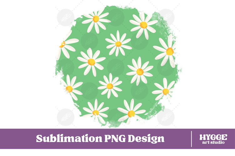 Retro Flowers Background Png Floral Paper Sublimation Splash