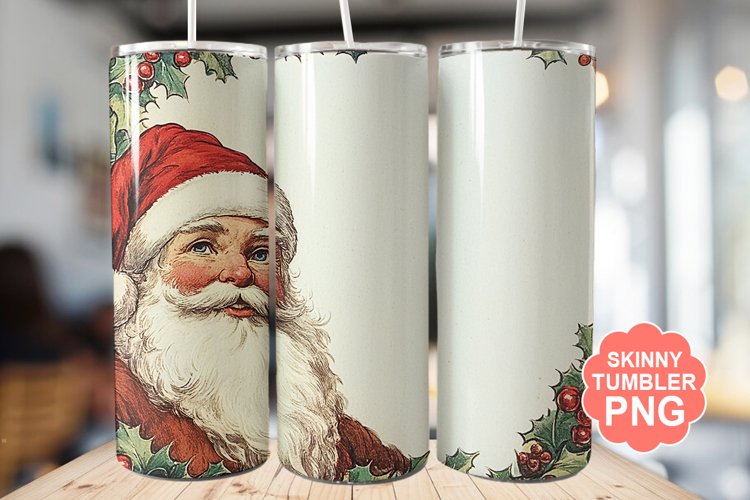 Santa Christmas Tumbler | Christmas Tumbler Wrap