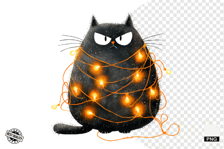 Halloween Black Cat Clipart