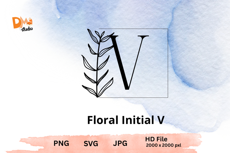Leaf Monogram Svg Image 17