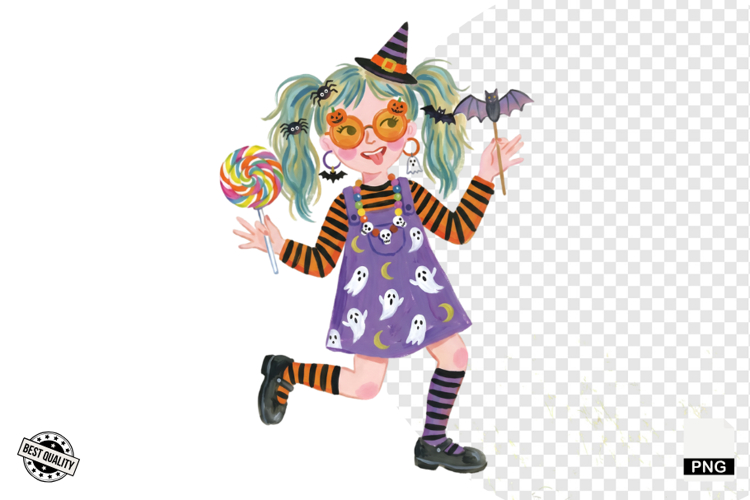 Halloween Girls Clipart