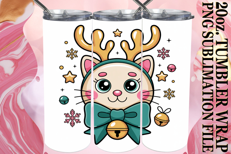 RADIANT REFLECTIONS 20oz TUMBLER WRAP, Cute Christmas