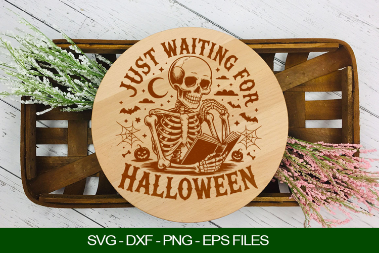Just waiting for halloween Cutting Board SVG
