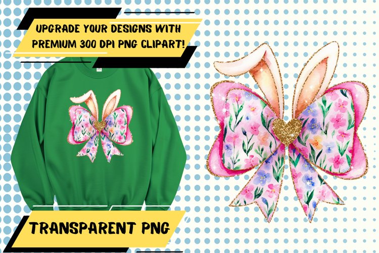 Unique PNG Design for Custom Bags , Easter Bow