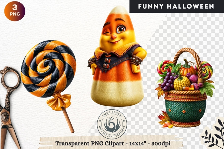 Funny Halloween characters Clipart Spooky graphics