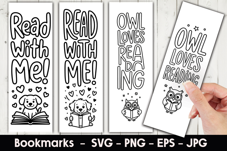 Read With Me Bookmark Sublimation
