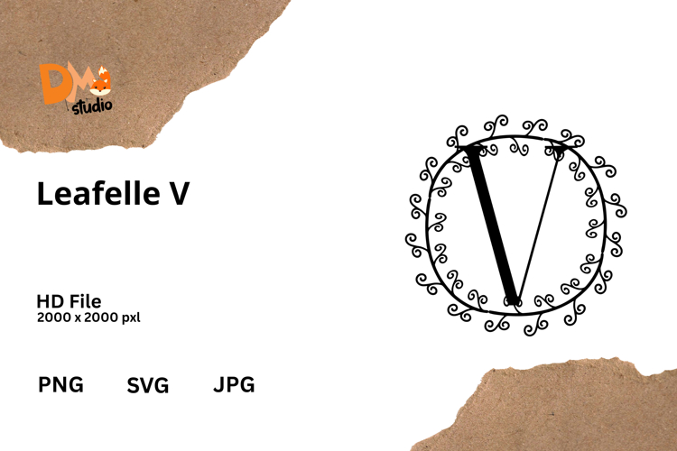 Floral Monogram Letter Svg Image 22