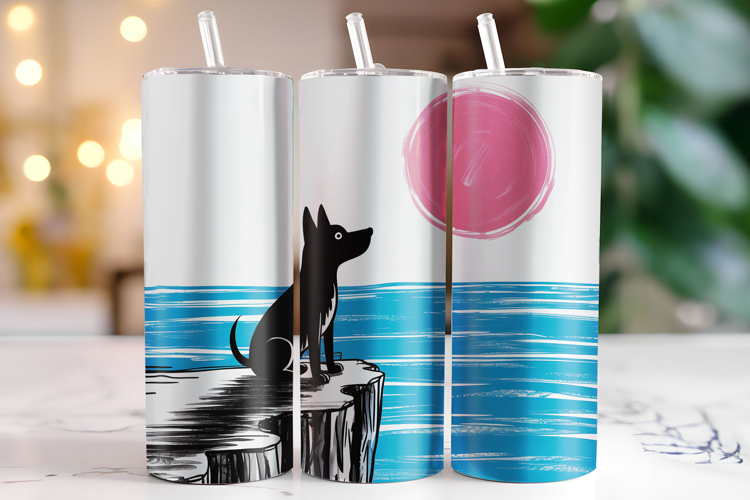 Dog Tumbler Wrap | Sublimation | Tumblers