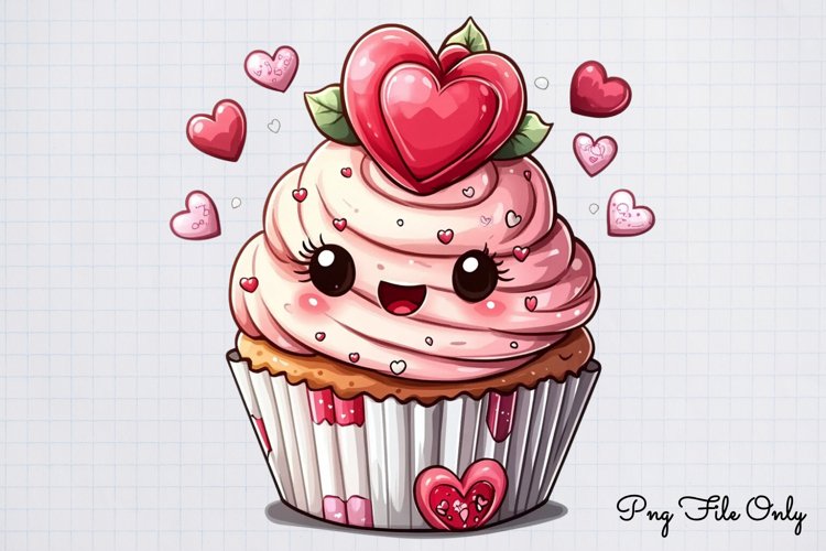 Cute Valentine Kawaii Clipart PNG