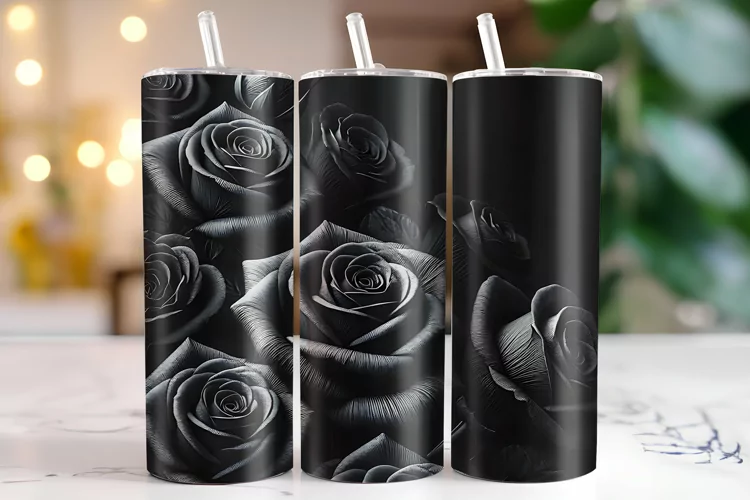 Flowers Tumbler Wrap | Sublimation | Tumblers