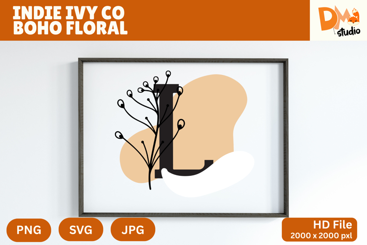 Floral Monogram Letter Svg Image 10
