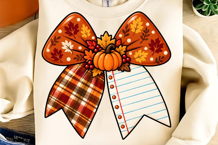 Teacher Thanksgiving Pencil Bow Paper PNG, Thanksgiving PNG example image 1