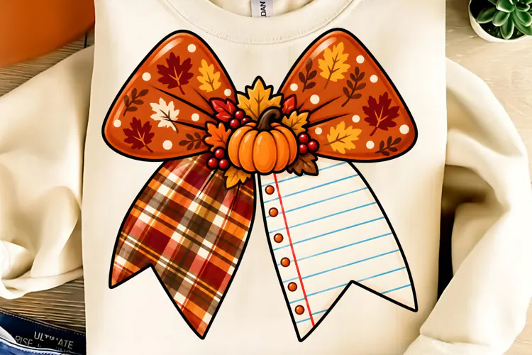 Teacher Thanksgiving Pencil Bow Paper PNG, Thanksgiving PNG