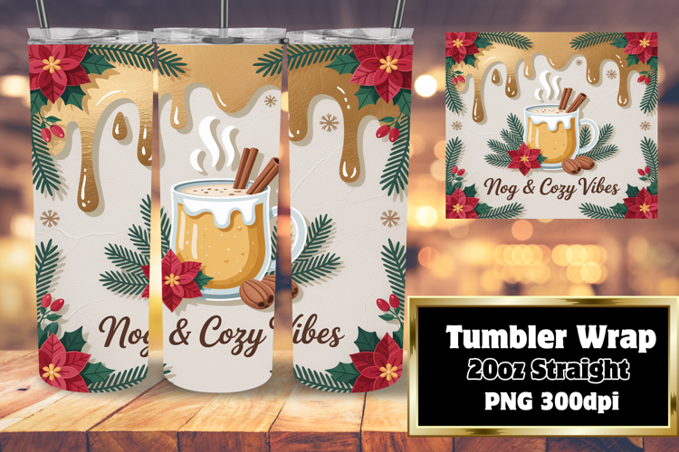 CUSTOMIZED 20oz Tumbler Wrap Design , Holiday