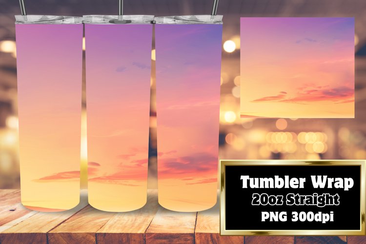 Bright Gradient Tumbler Wrap for Creative Sublimation 20oz