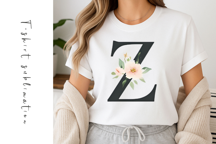 Alphabet, Letters, Monogram, White Flowers