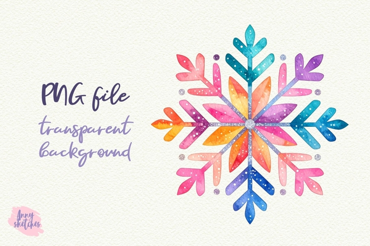 Disco Snowflake Clipart Groovy Christmas PNG