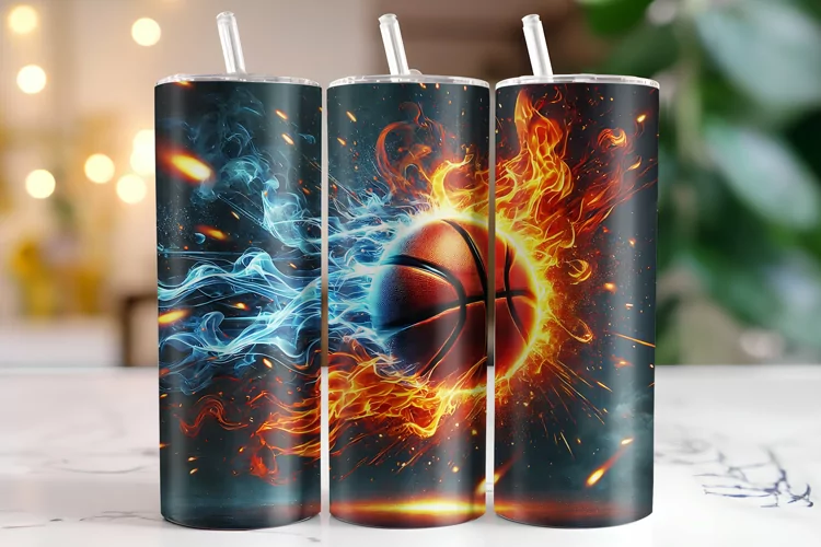 Basketball Tumbler Wrap | Sublimation | Tumblers