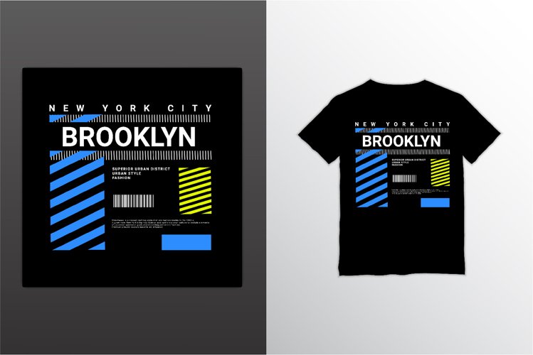 Brooklyn writing design, suitable for screen printing