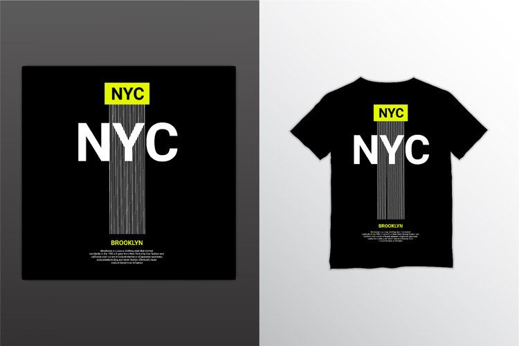 New york city writing design, suitable for screen printing example image 1