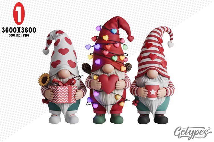 Valentine Gnome Clipart Image 7